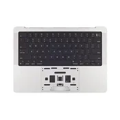Gornji okvir tipkovnice za MacBook Pro 14, A2918 (Late 2023, s US tipkovnicom i baterijom, Silver, 661-35709, Genuine Apple