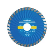Silverline Diamantno rezilo za rezanje - Turbo val - 115 × 22,23 mm srebrna črta
