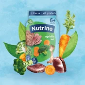 Nutrino Pire od mesa, Junetina sa mešanim povrcem i pavlakom, 190g