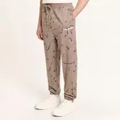 Cropp - Športne hlače jogger s potiskom all over - bež
