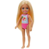 Lutka Barbie Chelsea - kopalke s cvetličnim motivom (HTK25)