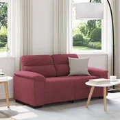 Dvosjed Kauc Vinsko Crvena 160x81x84 cm Tkanina