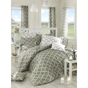 LEssentiel Maison Ranforce komplet posteljina Madalyon, Maslinasto-bela
