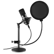 VONYX CMTS300 Studio Microphone USB Set Black