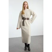 Trendyol Modest Ženska haljina Tctaw25Eb00035, Bež