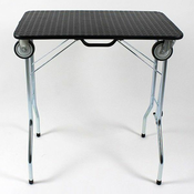 zložljiva miza za nego s kolesi 110x55x60 cm, črna