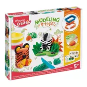 Kreativni set Maped Modeling Friends - Tigar i zebra
