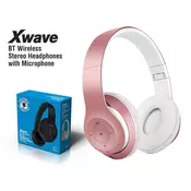 BT stereo slusalice sa mikrofonom v4.2,FM,microSD,Baterija 200mAh,8-9h razgovor,10m udaljenost,Pink ( 024082)