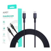 Aukey USB-C na USB-C kabel, 1m, 240W, 5A, črn