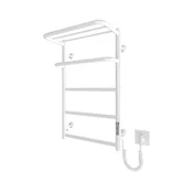 Kupaonski rebrasti radijator HOTEL 75W/230V 66x42 cm nerdajuci celik/bela, desna