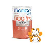 Monge Grill Adult Salmon 100g, Vlažna Hrana - Obrok u Kesici sa Lososom za Pse