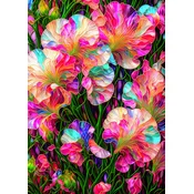 Enjoy - Puzzle Sweet Peas Stained Glass - 1 000 dijelova