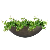 Vaza podolgovata Rowen siva D35x12 H11 - siva