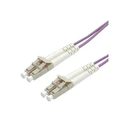 ROLINE Fibre Optic Jumper Cable, 50/125 µm, LC/LC, OM4, purple 2 m