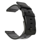 Remen za sat Suunto Traverse Monochrome od prave kože - crni