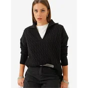 Bianco Lucci Pulover Pullover črna