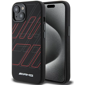 AMG AMHMP15M23SSPK iPhone 15 Plus 6.7 black hardcase Silicone Large Rhombuses Pattern MagSafe (AMHMP15M23SSPK)