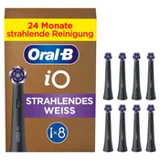 Oral-B zamjenske glave za cetkicu iO od Radiant White, pakiranje 8 komada, crne boje