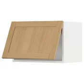 METOD Horizontalni zidni ormaric, bela/Forsbacka hrastovina, 60x40 cm