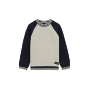 WE Fashion Majica marine / pegasto siva