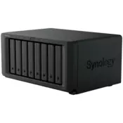 Synology DiskStation DS1825+, Tower, 8-BAY 3.5 SATA HDD/SSD, 2xM.2 2280 NVMe SSD, CPU AMD Ryzen Quad-Core 2.2 GHz, 8GB DDR4, 2xRJ-45 2.5GbE LAN Port, 3xUSB 3.2, 2 x USB-C expansion ports (Expandable to 18 Bays with 2 x DX525), 1xGen3 x8 PCIe,3y