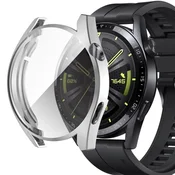 GS Ovitek 2 v 1 z zaščitnim ovitko za Huawei Watch GT 3 42 mm, srebrn