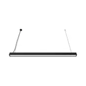 LED luster na sajli LED/44W/230V 4000K 120 cm crna