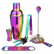 aptel Mavrični inox 8 delni koktajl set 500ml