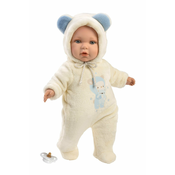 Llorens 14207 BABY ENZO - realistična punčka z ohišjem iz mehkega blaga - 42 cm