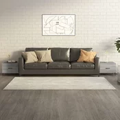 Stolici za kavu s metalnim nogama 2 kom boja hrasta 50x50x40 cm