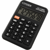 Kalkulator Citizen - LC-110NR, džepni, 8-znamenkasti, crni