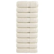 Vidaxl vidaXL Premium brisače SOLUND 10 kosov, kremne, 30 x 50 cm, 600 g/cm2