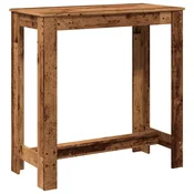 Vidaxl Barska miza starinski les 102x50x103,5 cm inženirski les
