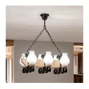 Brilagi - Luster na lancu QUEEN 6xE14/40W/230V hrast