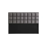 Hanah Home Uzglavlje za krevet Abella, 187x132x5 cm, Sivo