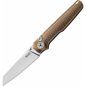 MKM-Maniago Knife Makers Miura Button Lock Ti Bronze