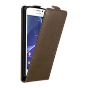 Cadorabo Cadorabo Ohišje, združljivo z Sony Xperia M2 / M2 AQUA v kava rjava - Zaščitni ovitek v obliki flipa z magnetnim zapiranjem, (20566988)