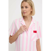 Košulja HUGO boja: ružicasta, regular, s klasicnim ovratnikom, 50514876