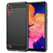 TPU gel ovitek Brushed Carbon za Samsung Galaxy A10/M10 - črn