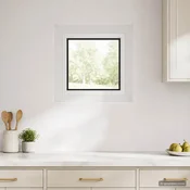 vidaXL Kletno okno RISOR 30 x 30 cm PVC in steklo