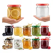 shumee 12x kozarcev 200 ml kozarcev za marmelado, med, sok, pašteto, sveče, sladice FI66 12 kosov