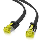 helos Patchkabel Cat.6a Ultraflach U/FTP AWG 32 schwarz 5,0m