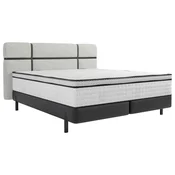 Esposa BOXSPRING POSTELJA 140 cm x 200 cm , tekstil antracit, krem barve