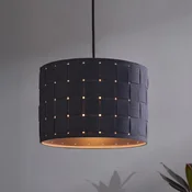 OSRAM viseča svetilka Decor Felt Weaving, O 28 cm, siva, filc E27 - Dnevna soba/jedilnica - temno siva - Tkanine/tekstil