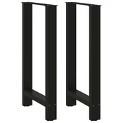 vidaXL vidaXL Noge za barsko mizo črne 2 kosa 50 x (90-91) cm jeklo, (5000241523)