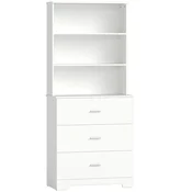 Homestar Knjigarna 79x395x180 cm Bela