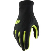 Motokros rukavice 100% - USA BRISKER EXTREME fluo žuto-crne