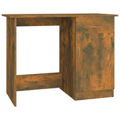 MAISON CHIC Pisalna miza - pisarniška miza - Računalniška miza dimljeni hrast 100x50x76 cm inženirski les, (21785069)