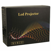 Prijenosni LED TFT LCD projektor 16:9 1920×1080 USB 20W prijenosni bijeli