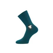 NOGAVICE BAREFOOTIK MERINO s srebrom modro-zelene - 35-38